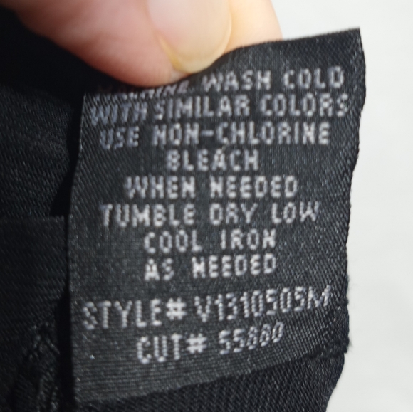 Connected Apparel Lisa Metal Detail Bar Black Faux Wrap Rouch Dress Size 10 - Picture 11 of 11